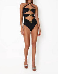 Cin Cin - Diamond Heart Cut-Out Swimsuit