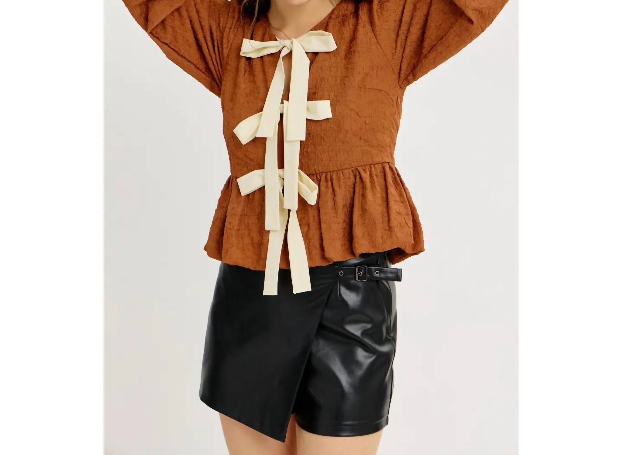 Idem Ditto - Camilla Bow Front Blouse