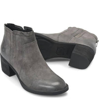 Born Women's Reece Boot in dark grey basalto - women's shoe - detail view