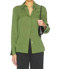 Vince - Long Sleeve Button Down Blouse