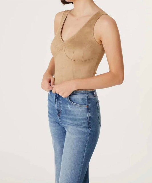 Level99 - Francis Faux Suede Tank