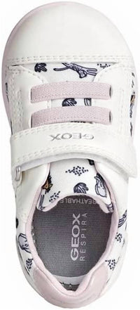 GEOX Girls Djrock Sneakers in white pink - kids' sneaker - alternate view