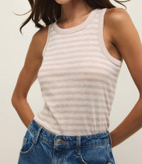 Z Supply Select Striped Tank Top in natural heather - women's tank top - view 4