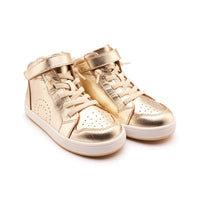 Oldsoles - Girls Skill Leather High Top Sneakers