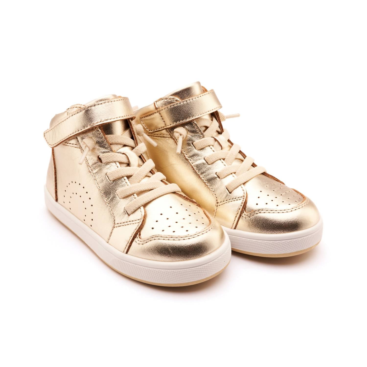 Oldsoles - Girls Skill Leather High Top Sneakers
