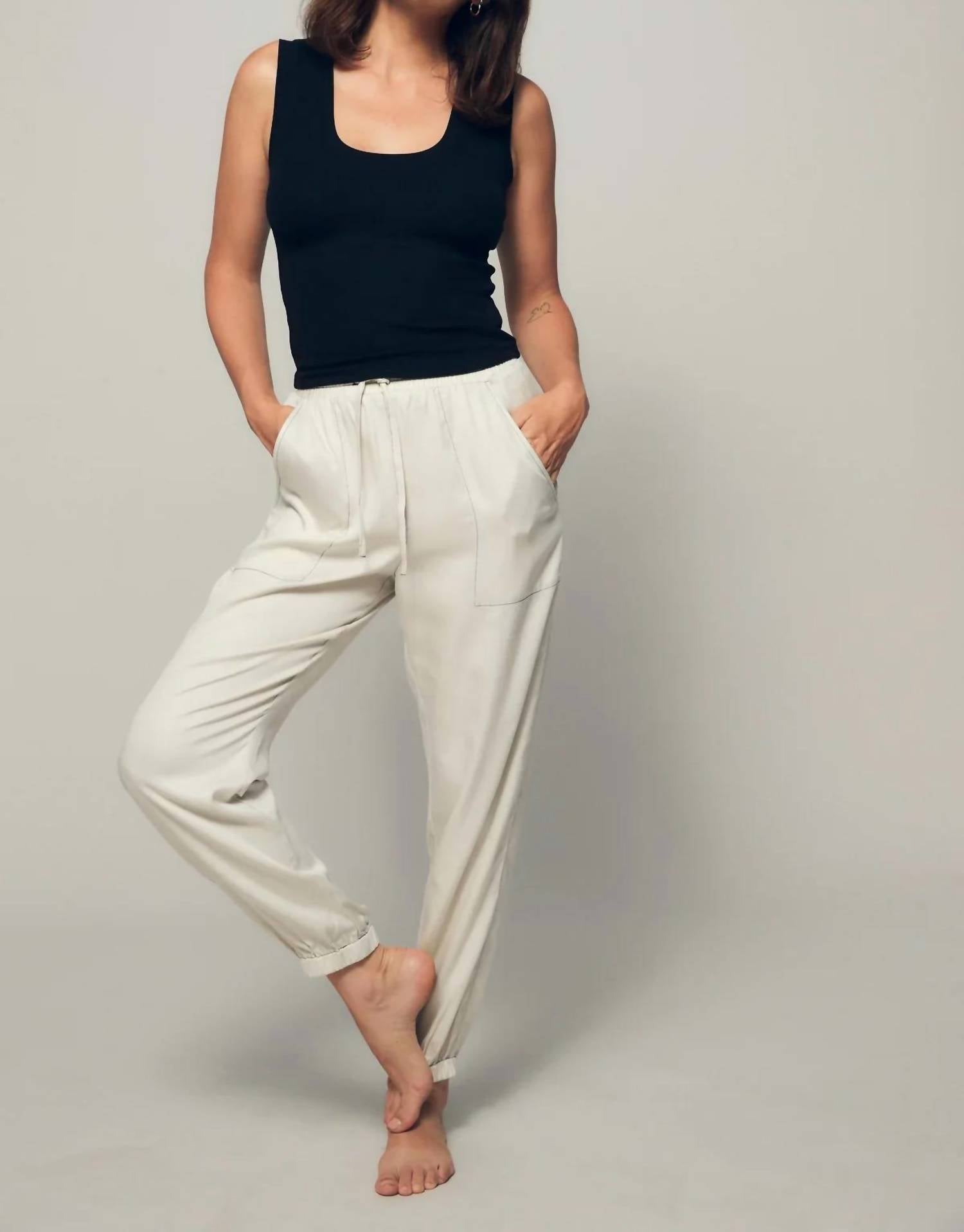 Lna - Deep U Ribbed Tank Top