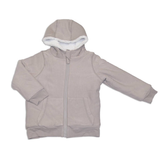 Silkberry Baby - Kids Bamboo Fleece Zip Hoodie With Sherpa Lining