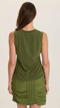 Wearables Bodie Raw Edge Jersey Tank Top in apollo pigment - women's tank top - alternate view