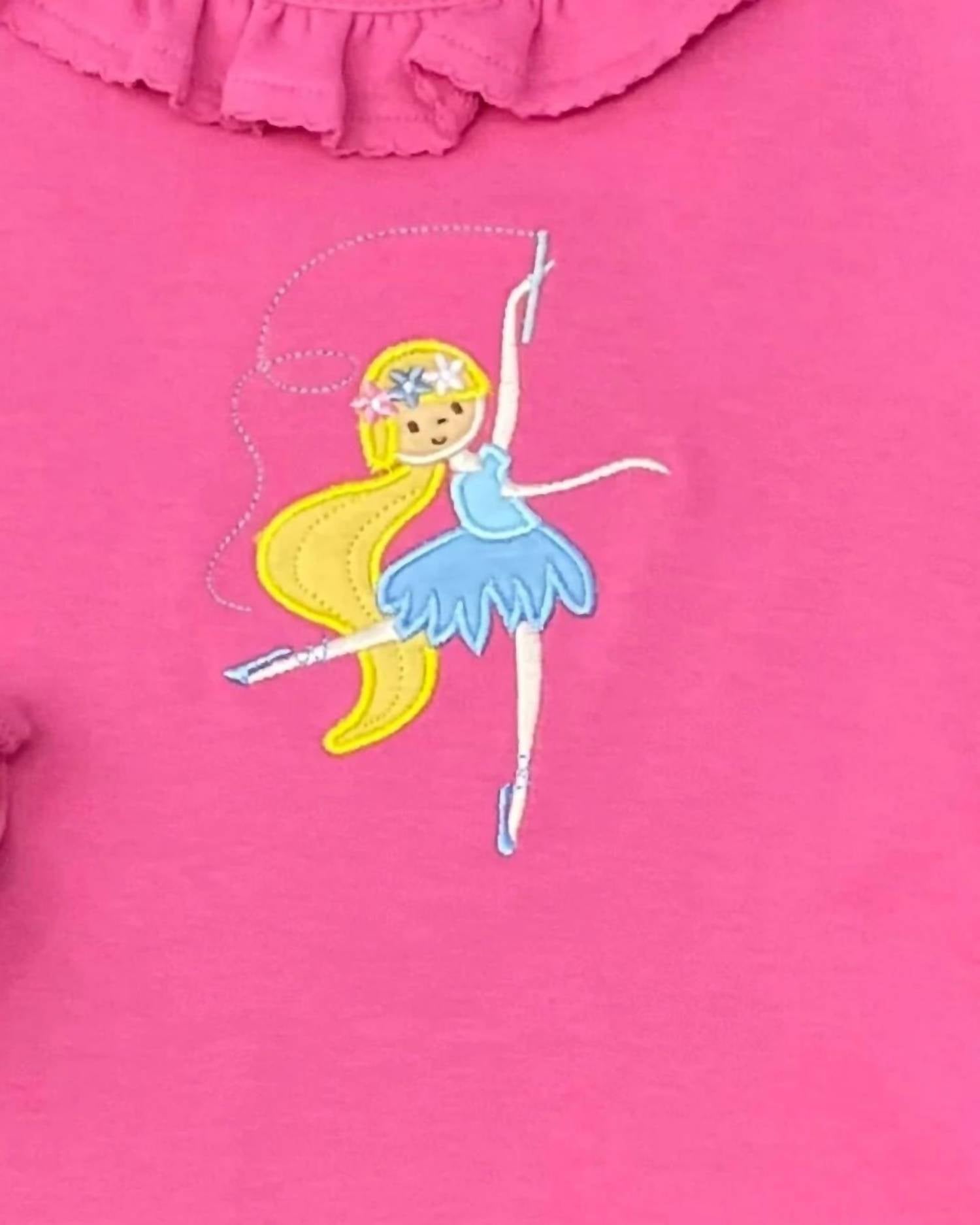 Luigi Kids - Kid's Ballerina Applique Long Sleeve Blouse
