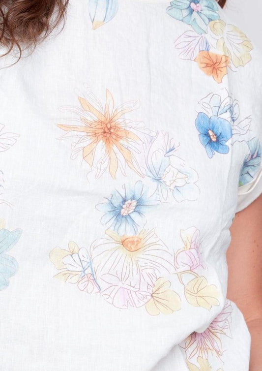 Charlie B - Round Neck Front Tie T-shirt