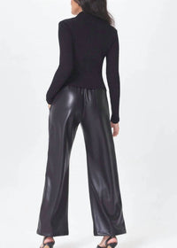 Lamade - Winsome Wide Leg Vegan Leather Pants