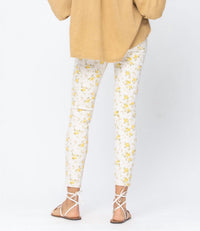 Judy Blue - Floral Print Midrise Skinny Jeans
