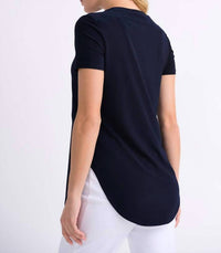 Joseph Ribkoff - Rounded Hem Tee