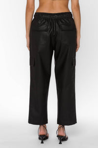 Velvet Heart Mario Vegan Leather Pants in black - women's pants - alternate view
