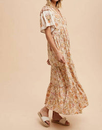 In-Loom - Savannah Button Front Midi Dress