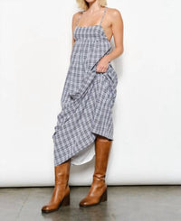 Pretty Garbage - Flora Plaid Maxi Dress