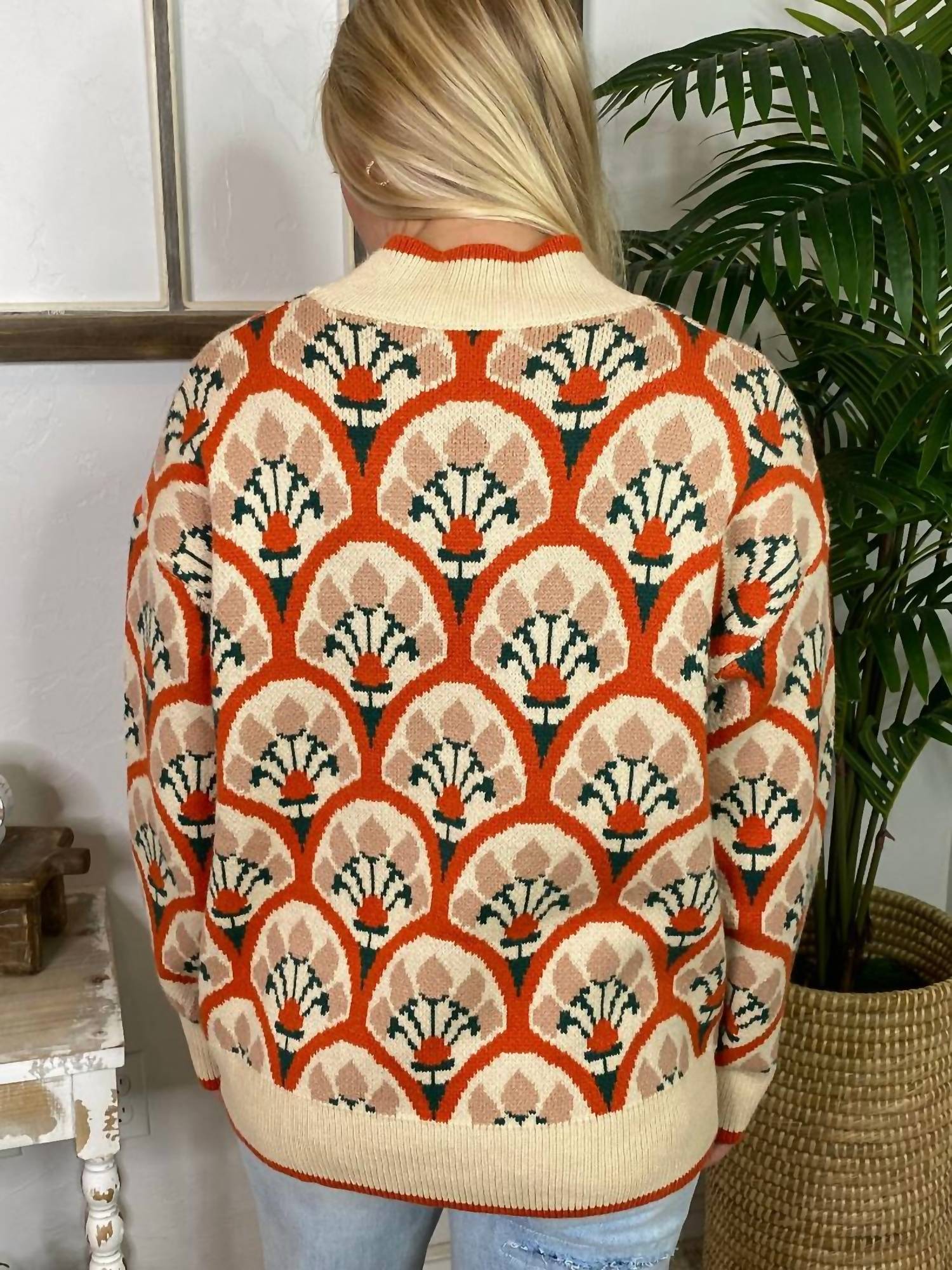 Jodifl - Boho Floral Sweater