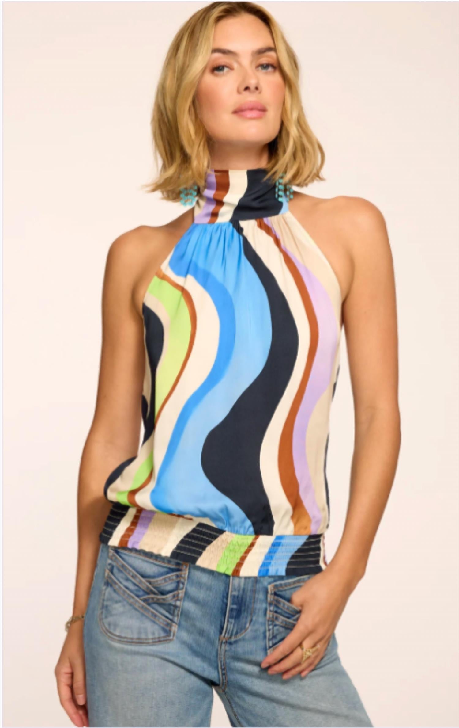 Ramy Brook - Megan Print Halter Top