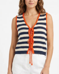Thml - Tie Front Sweater Vest