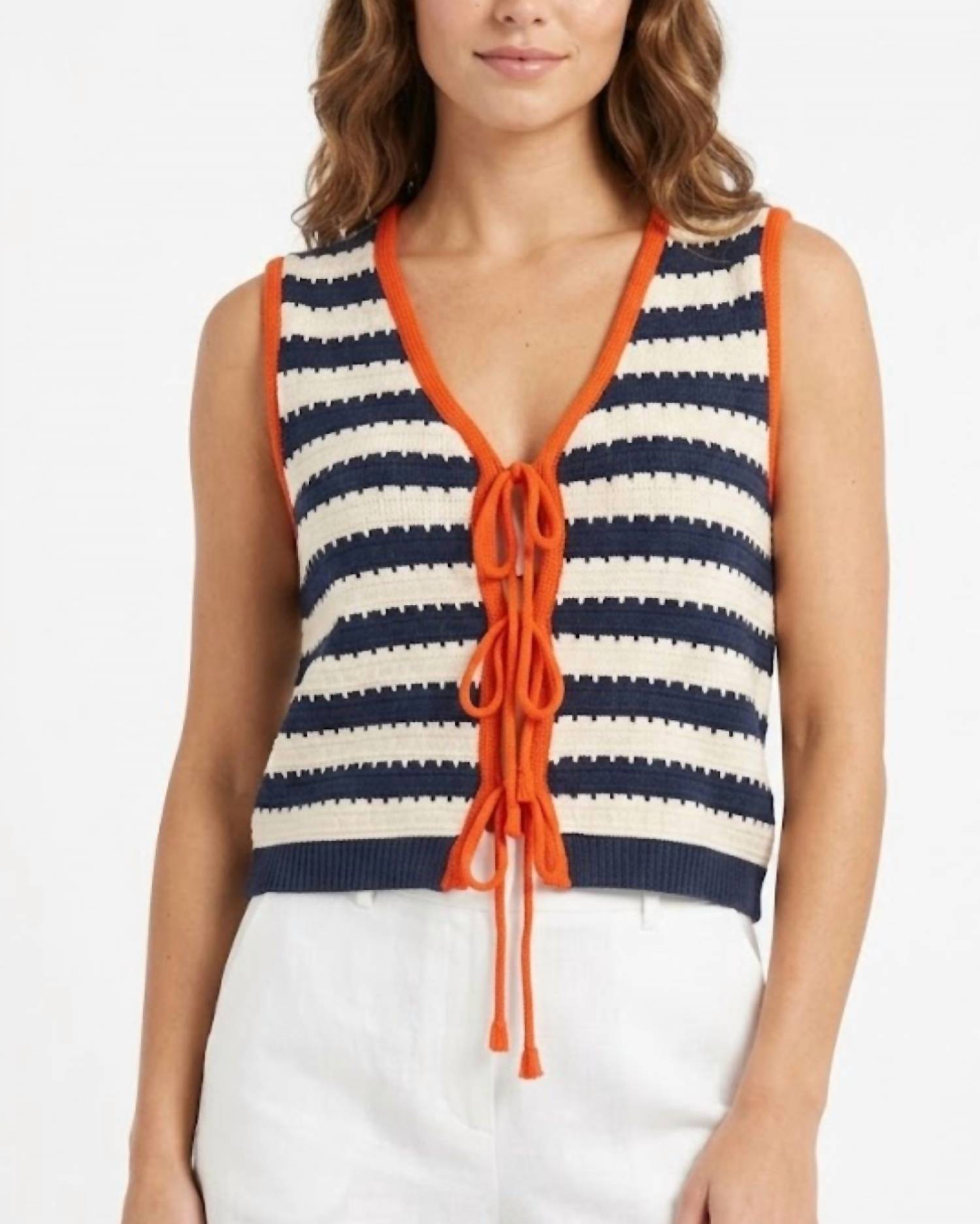 Thml - Tie Front Sweater Vest