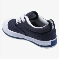 Keds Infant Or Toddler Canvas Sneakers in graham navy - kids' sneaker - detail view