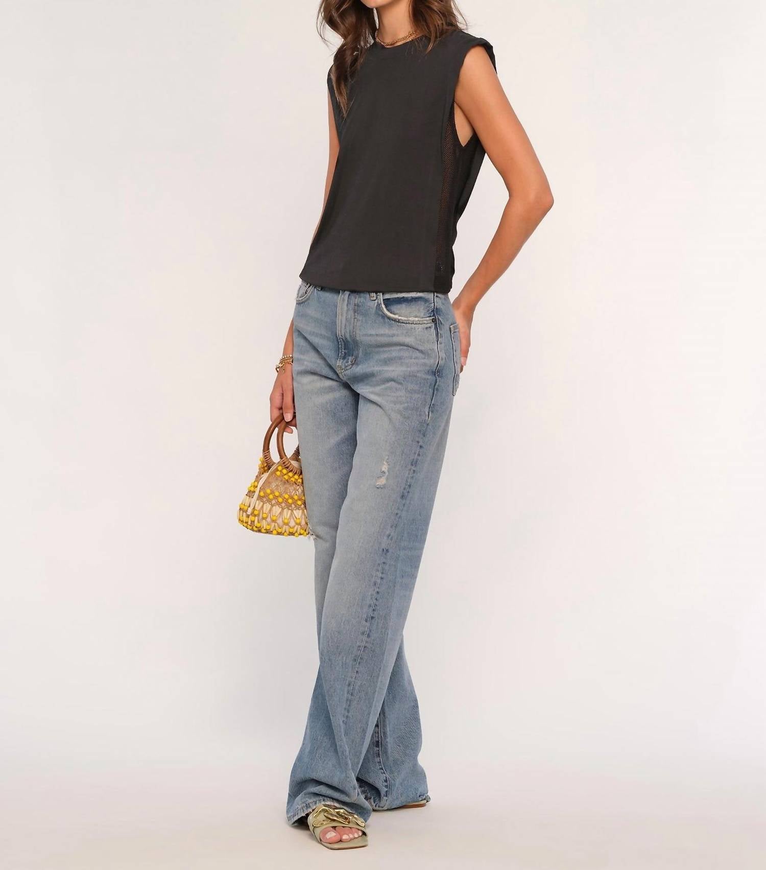Heartloom - Natalia Sleeveless Mesh Side Top
