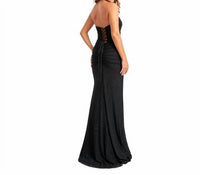 Faviana - Strapless Mesh Dress With Exposed Corset Boning And Sparkly Crystals