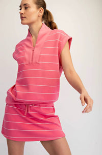 Rae Mode - Modal V-neck Zip Sleeveless Top