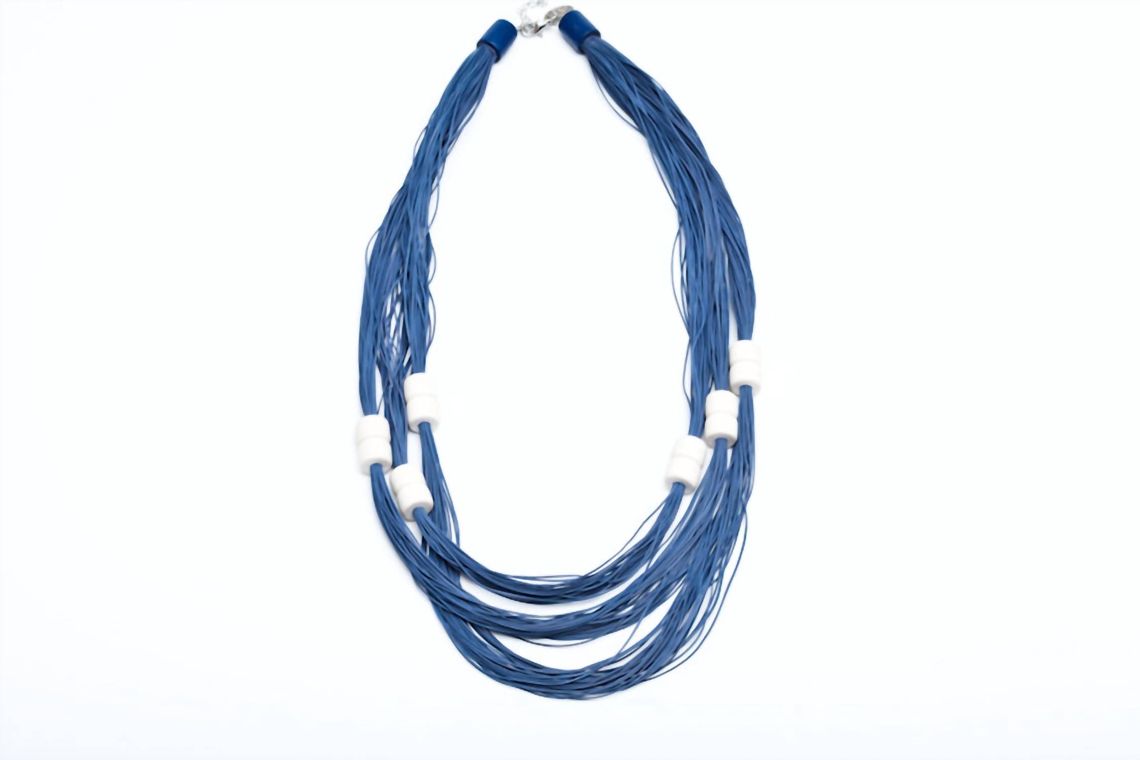 Avenue Chic - Women's Silk Multi Layered Necklace