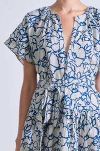 Apiece Apart - Lace Floral Flax Morgan Mini Dress