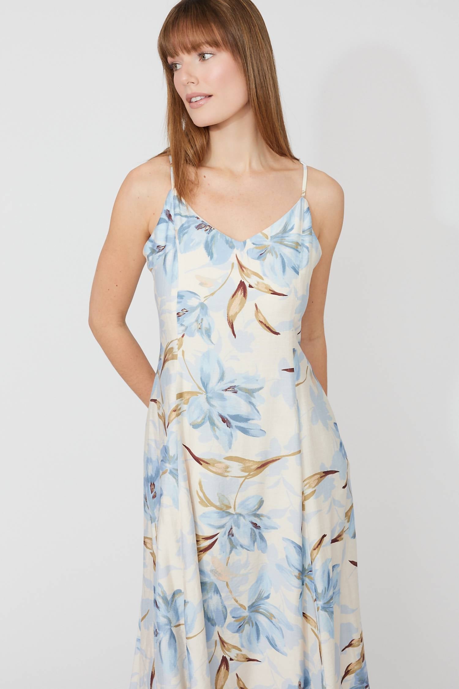 Frank Lyman - Floral Maxi A-Line Dress
