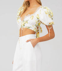 Lil Lemons By For Love And Lemons - Alana Crop Top