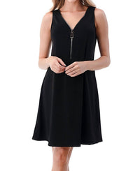 Ariella - Big Zipper Mini Dress