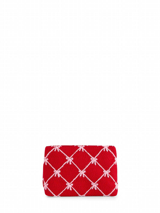 Shiraleah - Tinsel Bow Zip Pouch