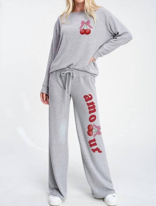 Phil Love - Amour Cherry Loungewear Set