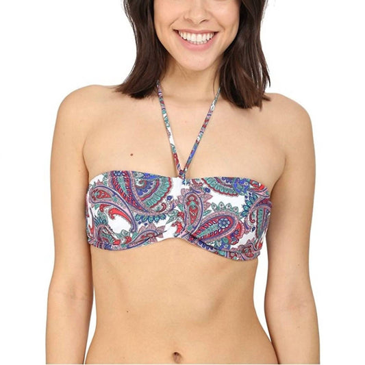 Shoshanna - Capri Paisley Cinched Bandeau Top