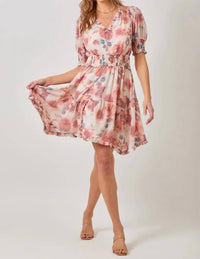 Mystree - Ruffle Detail Floral Dress