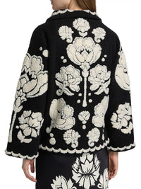 Farm Rio - Floral Arabesque Fleece Coat