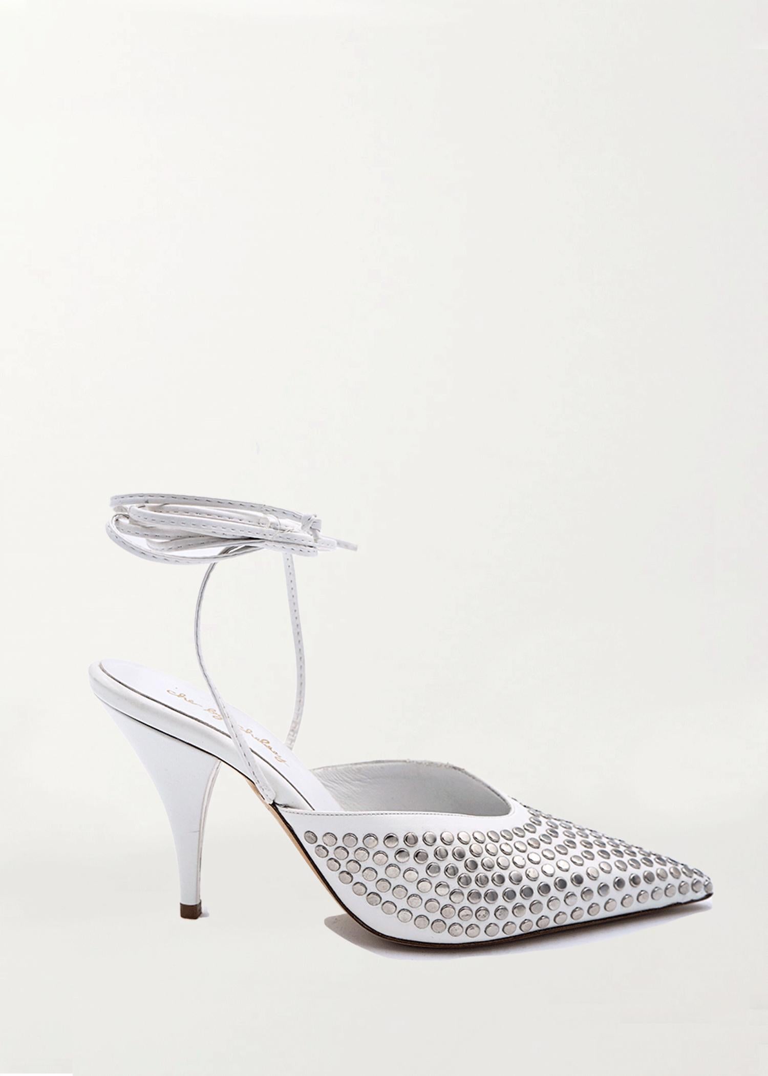 Che By Chelsey - Women's Axelle Studded Wrap Up Heel Sandal
