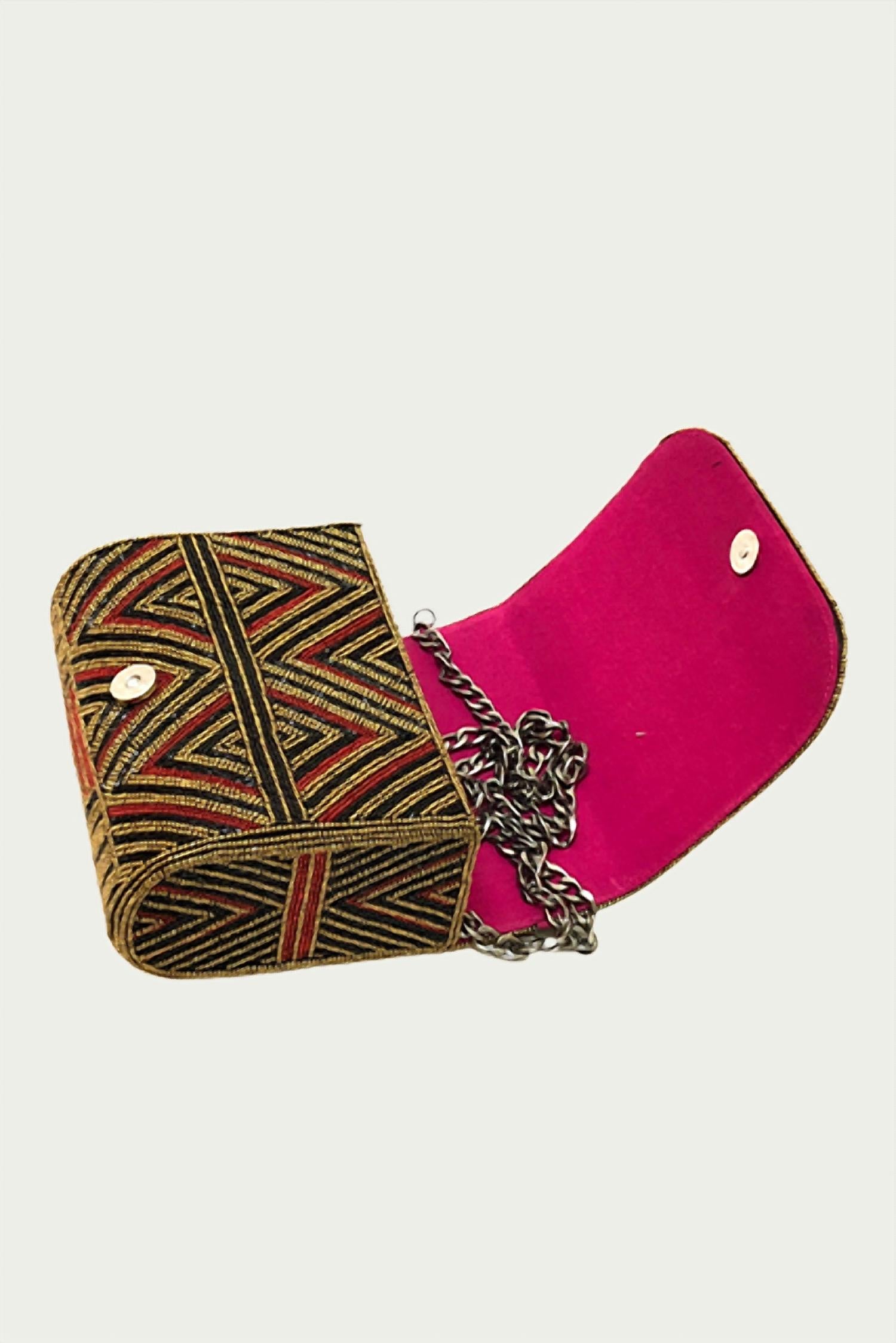 MINERVAS BEADED CROSS-BODY CLUTCH BAG