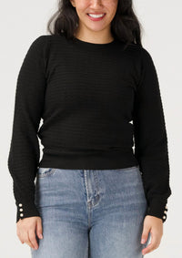 The Normal Brand - Olivia Pointelle Crew Sweater
