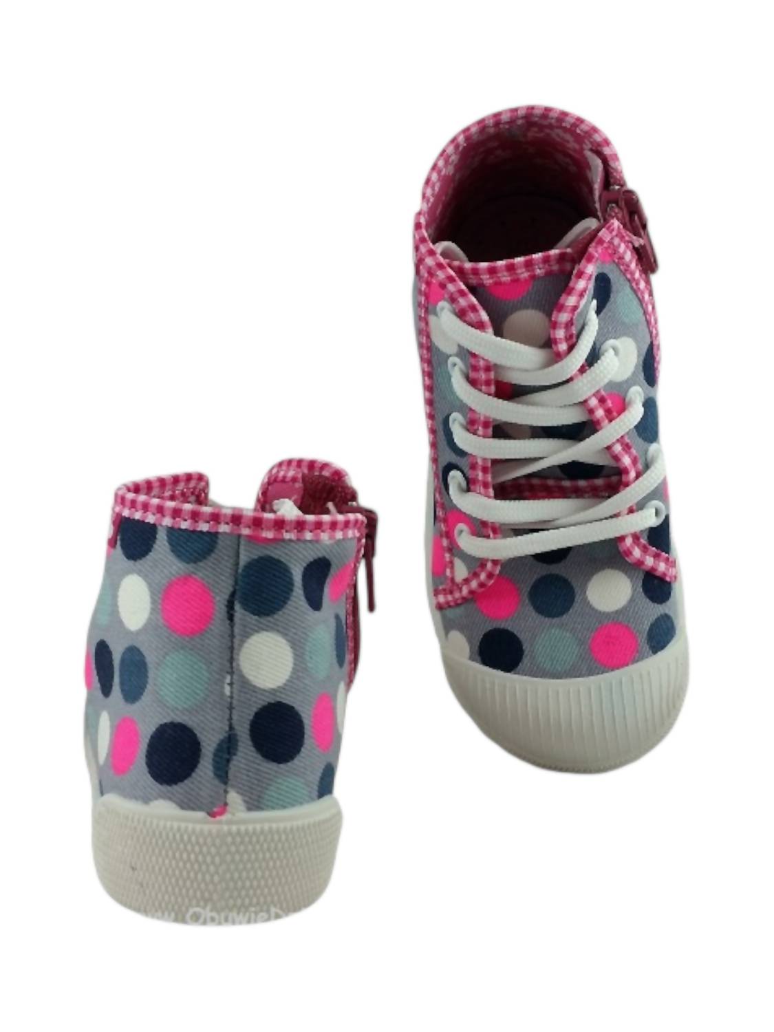 Renbut Shoes - Girl's Cap-toe Hi-top Canvas Zipper Sneaker