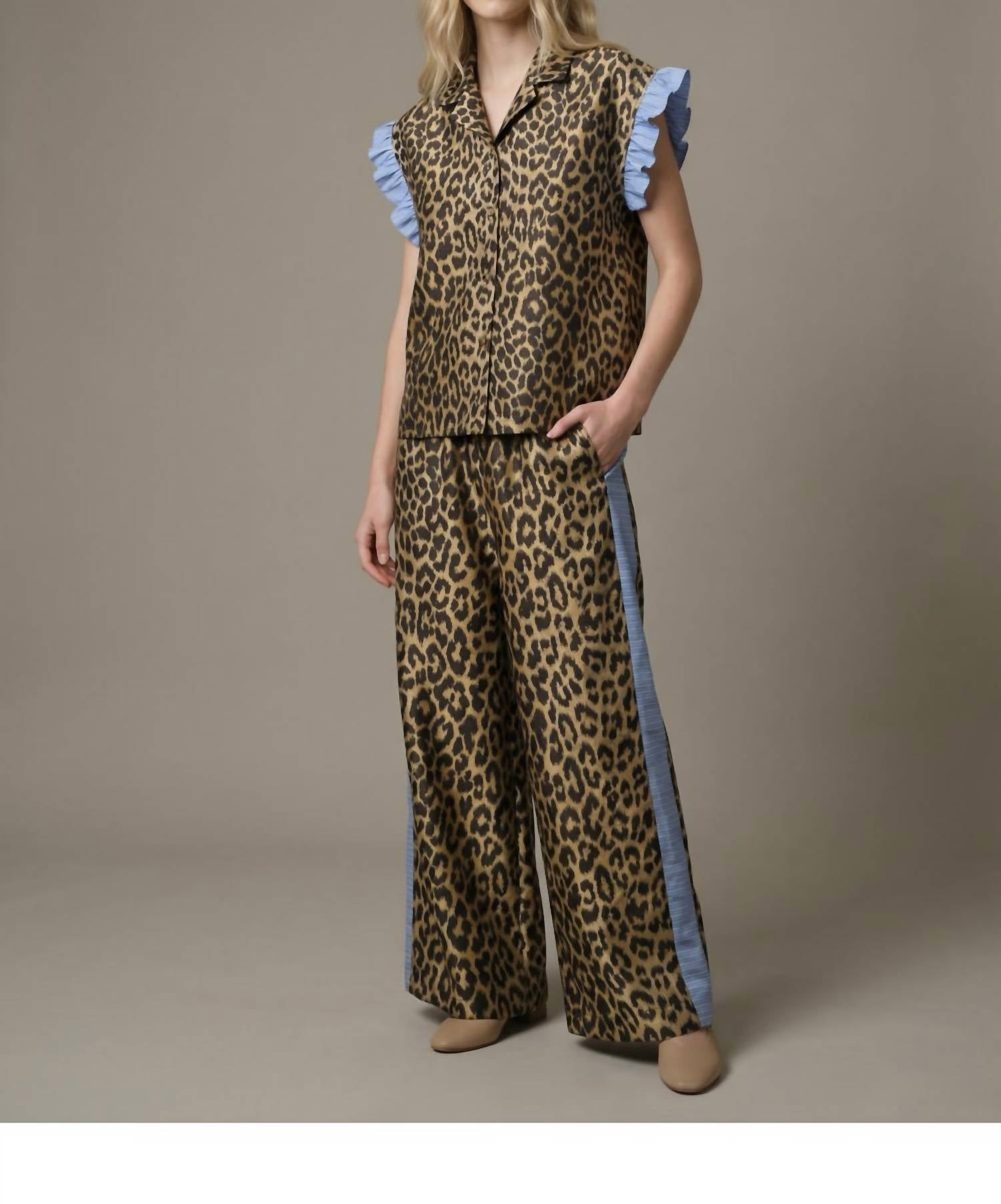 See And Be Seen - Leopard Wide Leg Pant