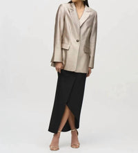 Joseph Ribkoff - Woven Fitted Metallic Blazer