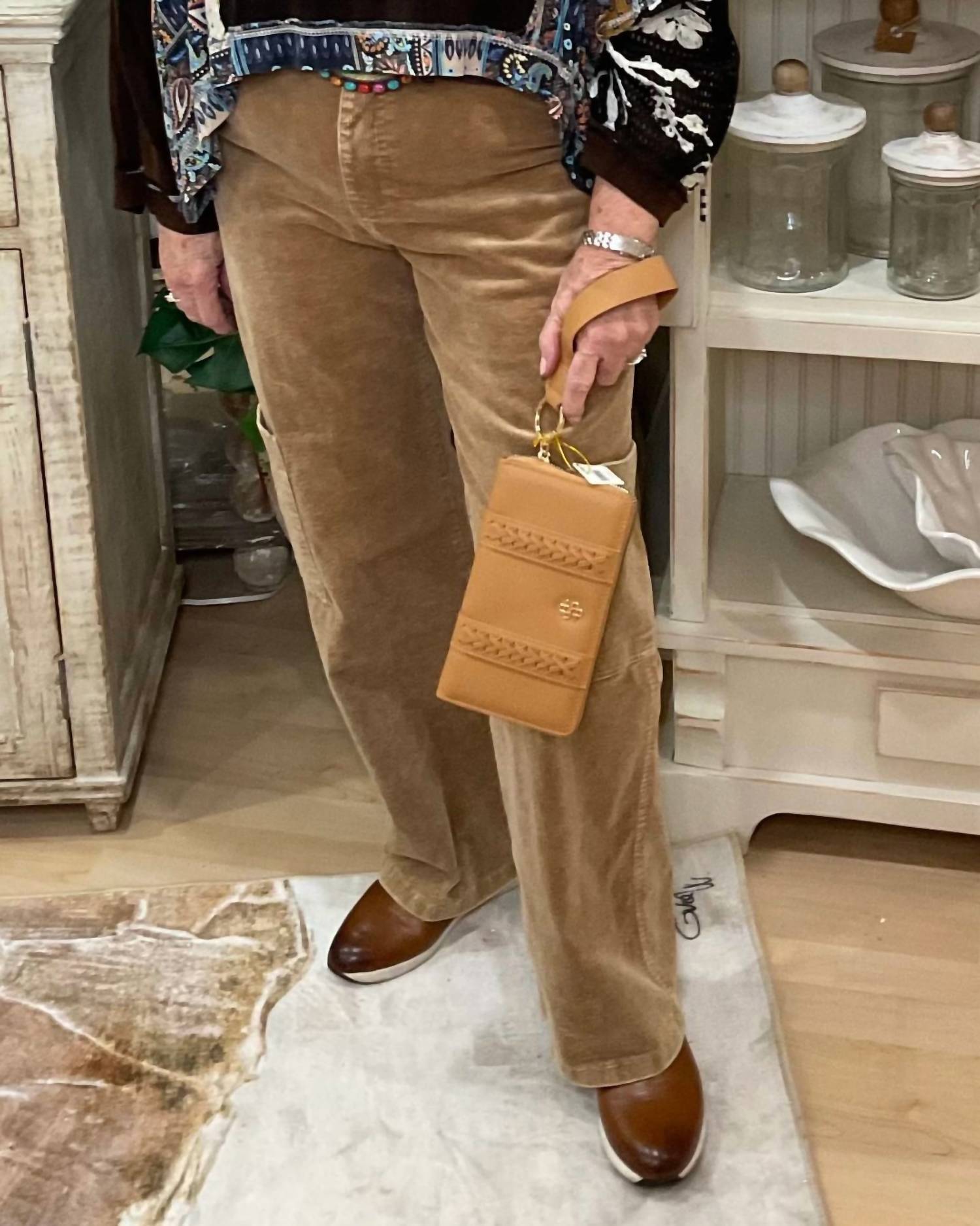 Hem & Thread - Wide Leg Corduroy Pant