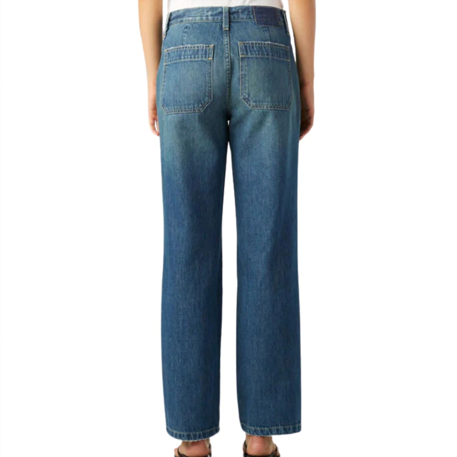 AMO Women's Doris Utility Pant in tease - women's jeans - detail view