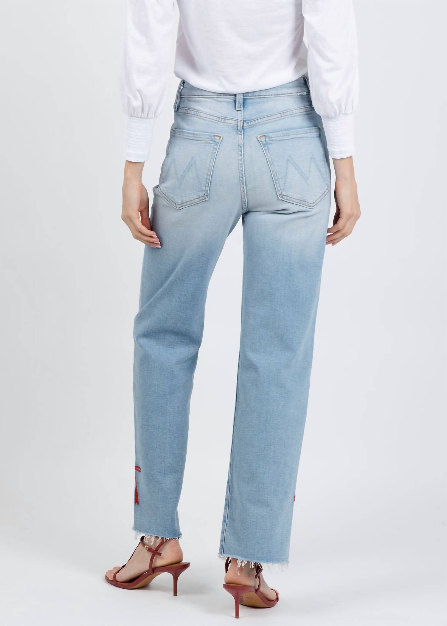 Mother - Rambler Zip Slice Hover Fray Jeans