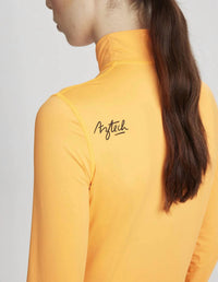 Aztech Mountain Next To Skin Base Layer Top in orange - women's long sleeve top - alternate view