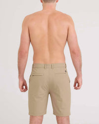 SAXX Caddie Golf Short 8in in perfect khaki - men's shorts - detail view
