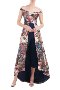 Kay Unger - Women's Mikado Skirt With Stretch Crepe Pant